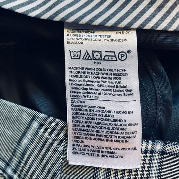 BANANA REPUBLIC 4 Ryan Glen Plaid Trousers Stretch Corpcore Business Academia - Picture 11 of 16